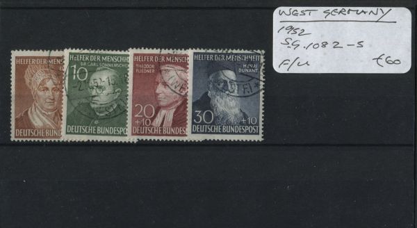 Germany 1952 SG.1082-5 F/U (Lot 3)