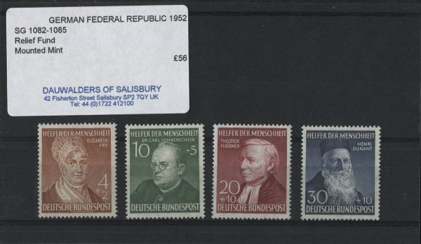 Germany 1952 SG.1082-85 M/M