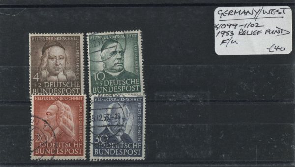 Germany 1953 SG.1099-1102 F/U