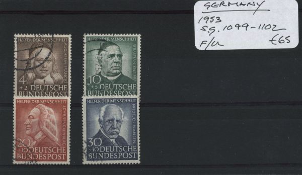 Germany 1953 SG.1099-1102 F/U (Lot 2)