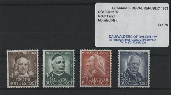 Germany 1953 SG.1099-1102 M/M