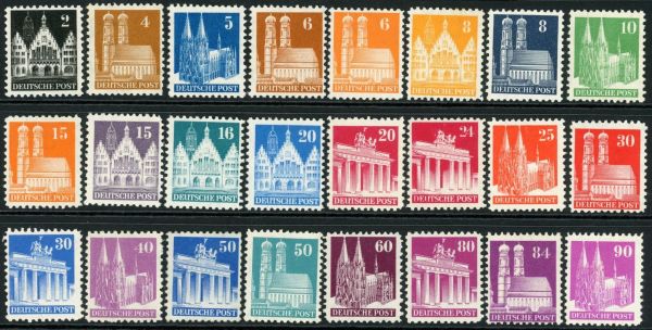 Germany / Allied Occuaption / British & American Zones 1948-50 SG.A108-A135 U/M