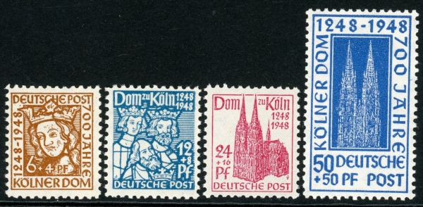 Germany / Allied Occuaption / British & American Zones 1948 SG.A104-A107 U/M