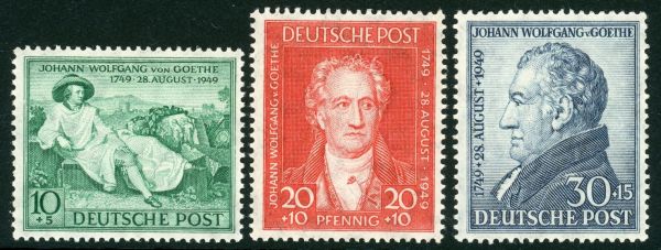 Germany / Allied Occuaption / British & American Zones 1949 SG.A148-A150 U/M