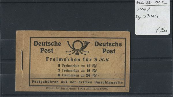 Germany Allied Occupation 1947 SG.SB49