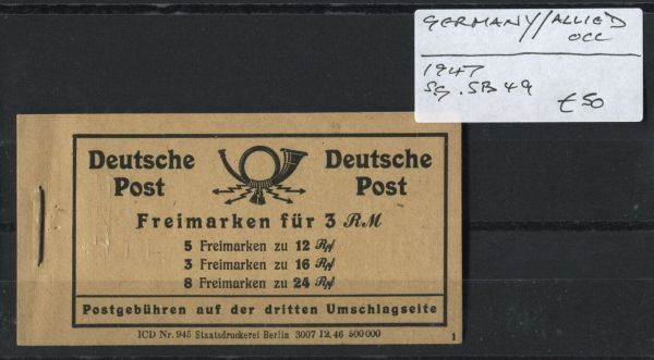 Germany Allied Occupation 1947 SG.SB49 (Lot 3)