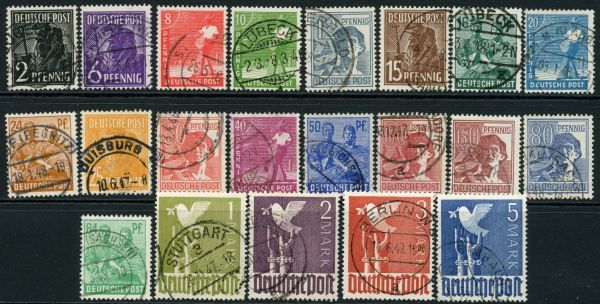 Germany / Allied Occupation / American, British & Russian Zones 1947-48 SG.928-948 F/U