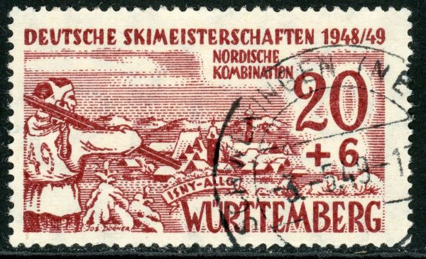 Germany / Allied Occupation / French Zone / Wurttemberg 1949 SG.FW39 F/U