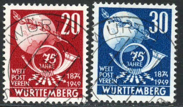 Germany / Allied Occupation / French Zone / Wurttemberg 1949 SG.FW51-FW52 F/U