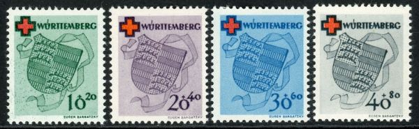 Germany / Allied Occupation / French Zone / Wurttemberg SG.FW40-FW43 M/M