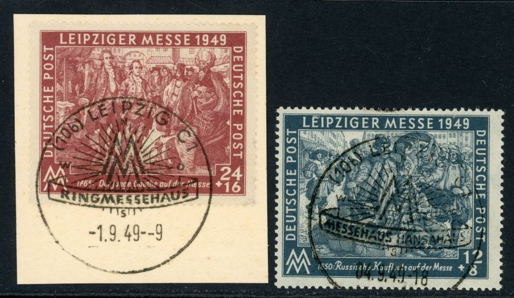 Germany / Allied Occupation / Russian Zone / General Issues 1949 SG.R60-R61 F/U (2)