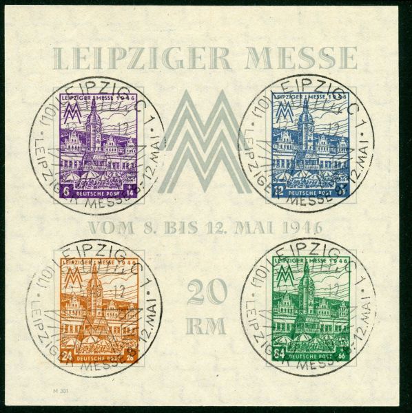 Germany / Allied Occupation / Russian Zone / West Saxony 1946 SG.MSRD51 F/U