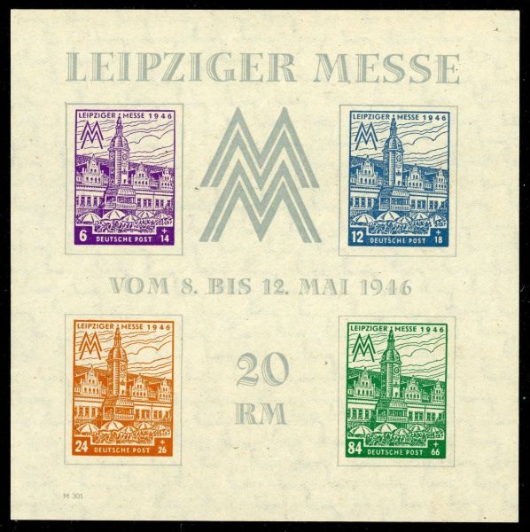 Germany / Allied Occupation / Russian Zone / West Saxony 1946 SG.MSRD51 U/M with certificate