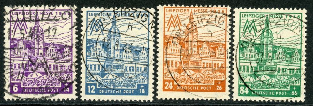 Germany / Allied Occupation / Russian Zone / West Saxony 1946 SG.RD43-RD46 F/U