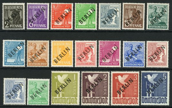 Germany / Berlin 1948 SG.B1-B20 U/M