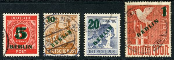 Germany / Berlin 1949 SG.B64-B67 F/U