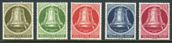 Germany / Berlin 1951-2 SG.B82-B86 U/M