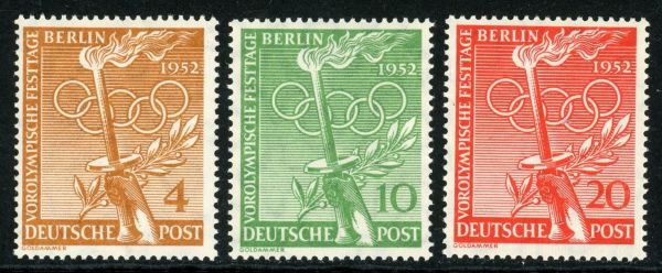 Germany / Berlin 1952 SG.B88-B90 U/M