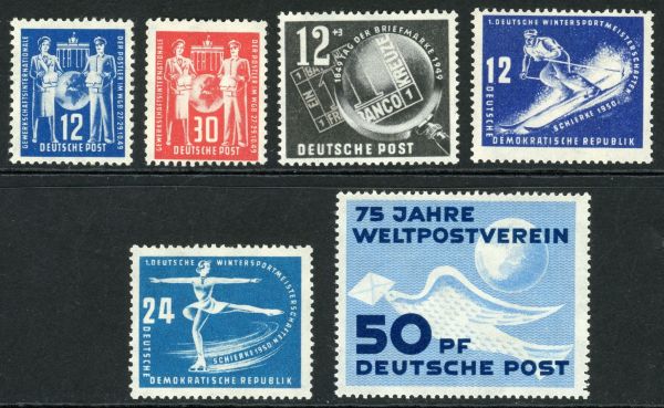 Germany / East 1949-50 SG.E1-E6 U/M