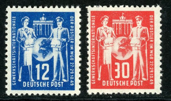 Germany / East 1949 SG.E2-E3 U/M