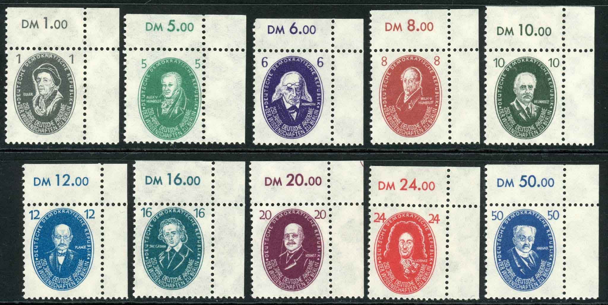 Germany / East 1950 SG.E20-E29 U/M