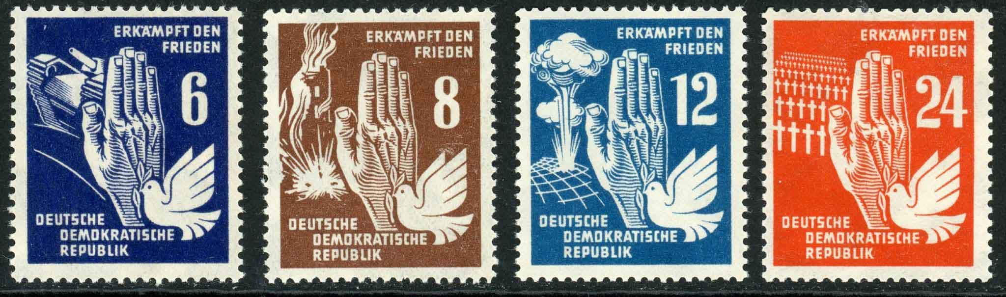 Germany / East 1950 SG.E33-E36 U/M