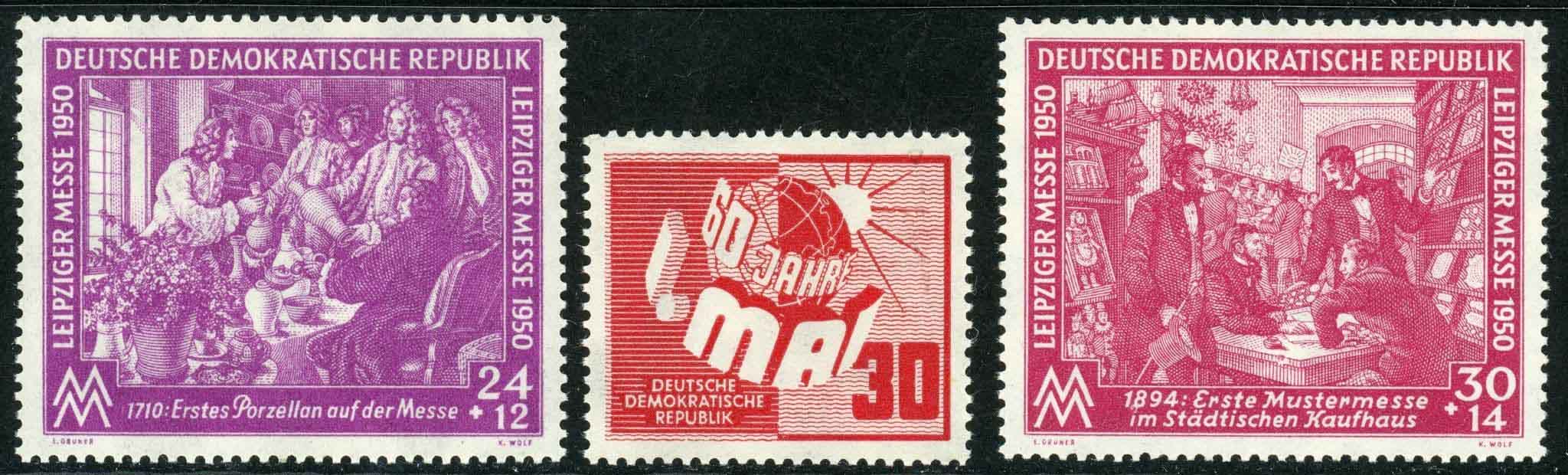 Germany / East 1950 SG.E7-E9 U/M