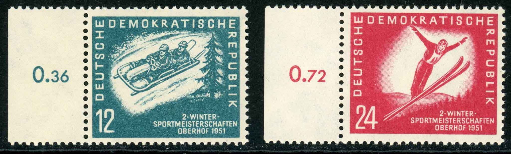 Germany / East 1951 SG.E37-E38 U/M