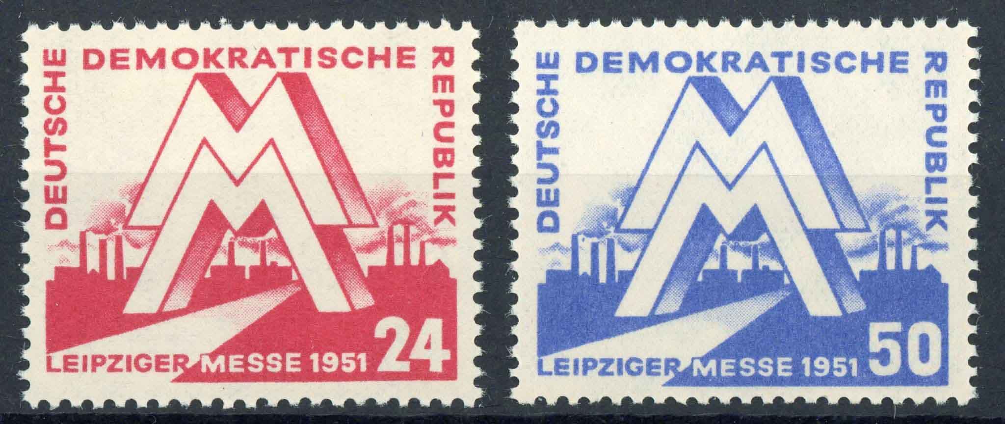 Germany / East 1951 SG.E39-E40 U/M