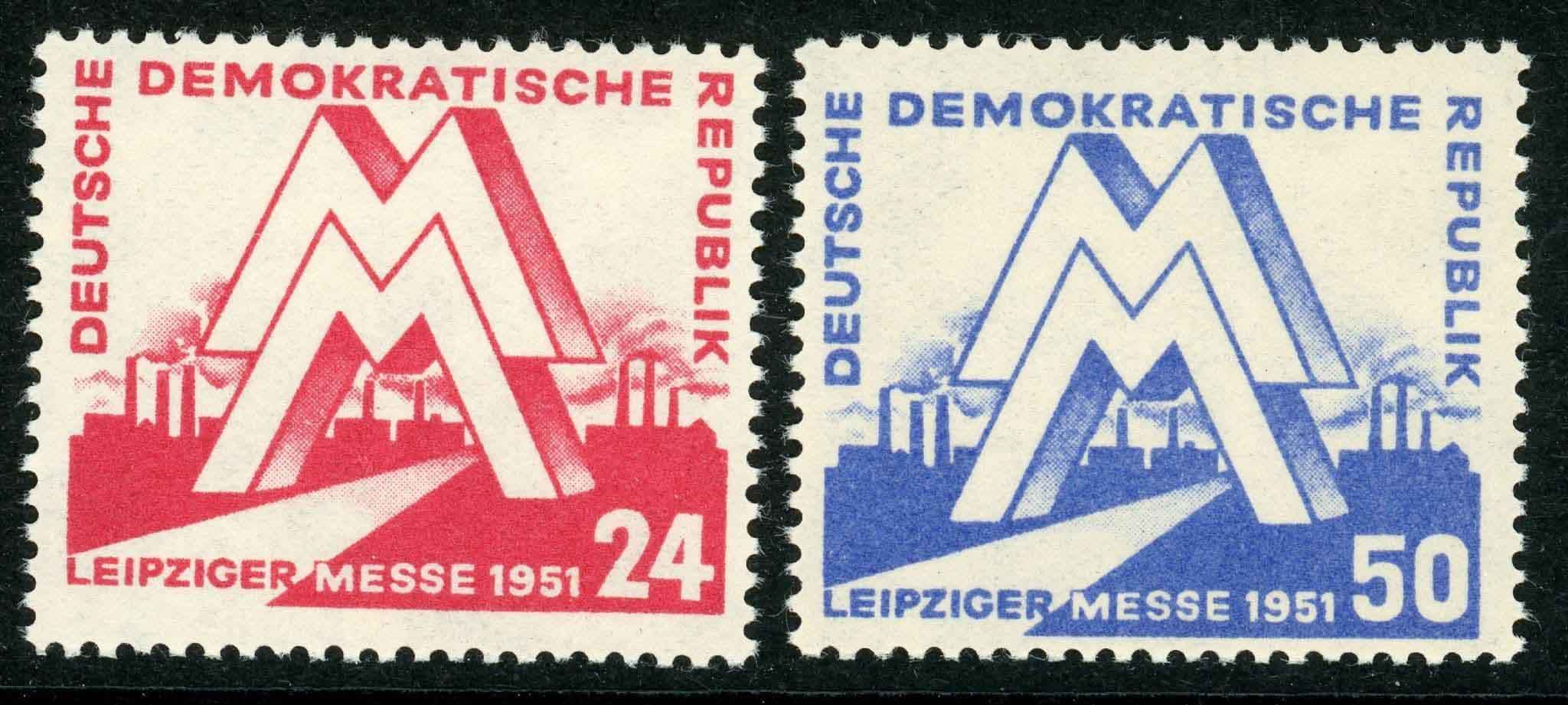 Germany / East 1951 SG.E39-E40 U/M