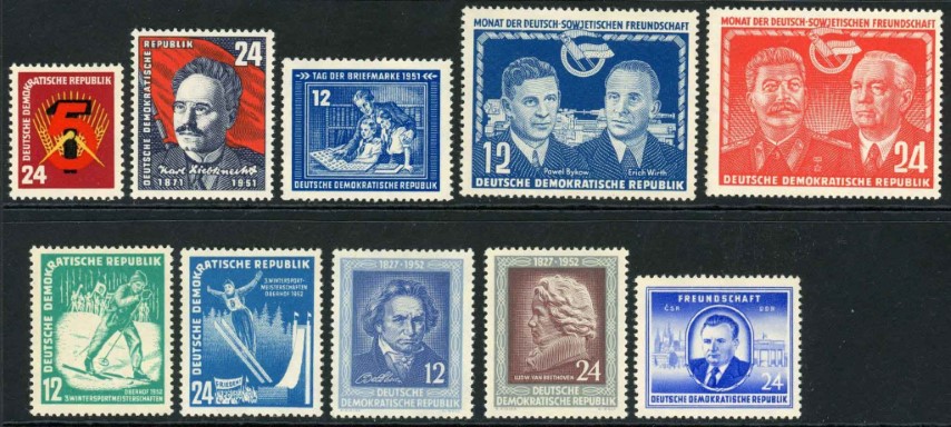 Germany / East 1951 SG.E50-E59 U/M