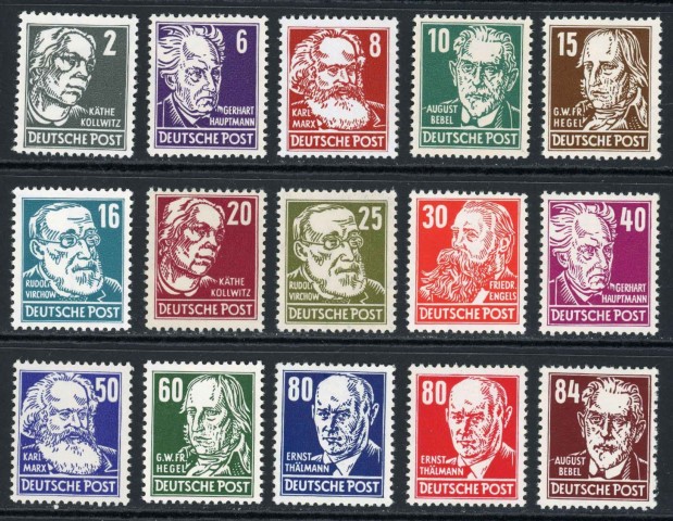 Germany / East 1952-3 SG.E82-E96 U/M