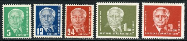 Germany / East 1952-53 SG.E68-E72 U/M