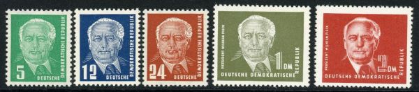 Germany / East 1952-53 SG.E68-E72 U/M