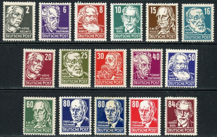 Germany / East 1952-53 SG.E82-E96 U/M