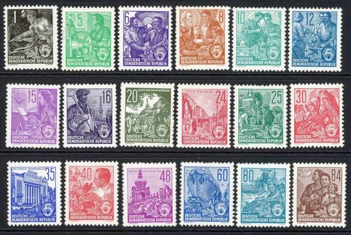 Germany / East 1953-55 SG.E153-E176 U/M