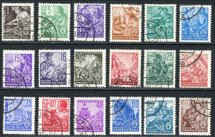 Germany / East 1953 SG.E120-E137 F/U