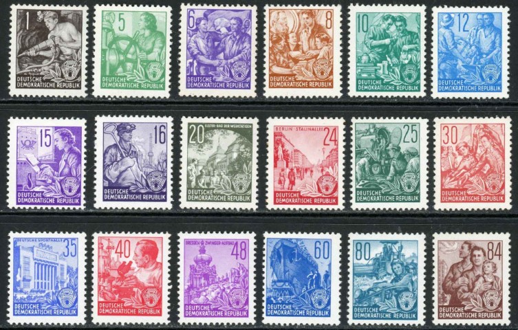 Germany / East 1953 SG.E120-E137 U/M