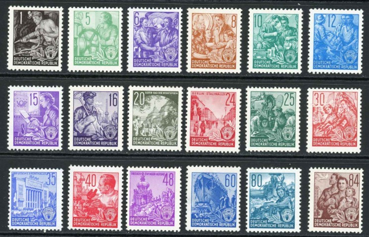 Germany / East 1953 SG.E120-E137 U/M