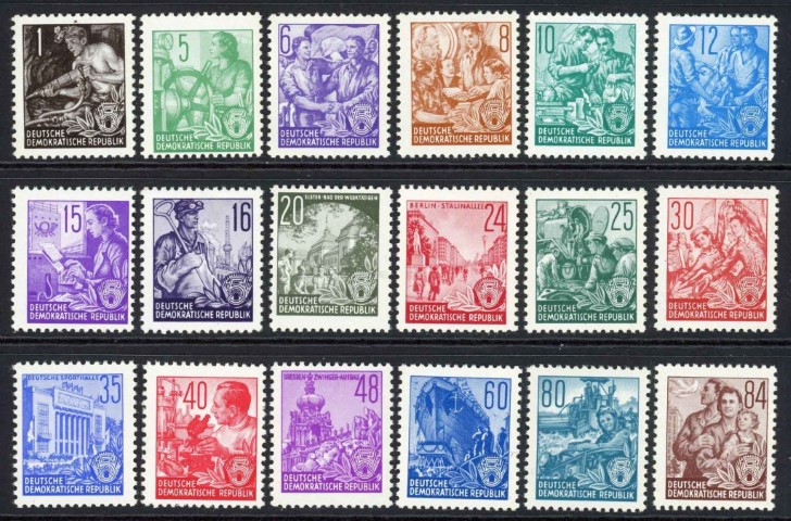 Germany / East 1953 SG.E120-E137 U/M