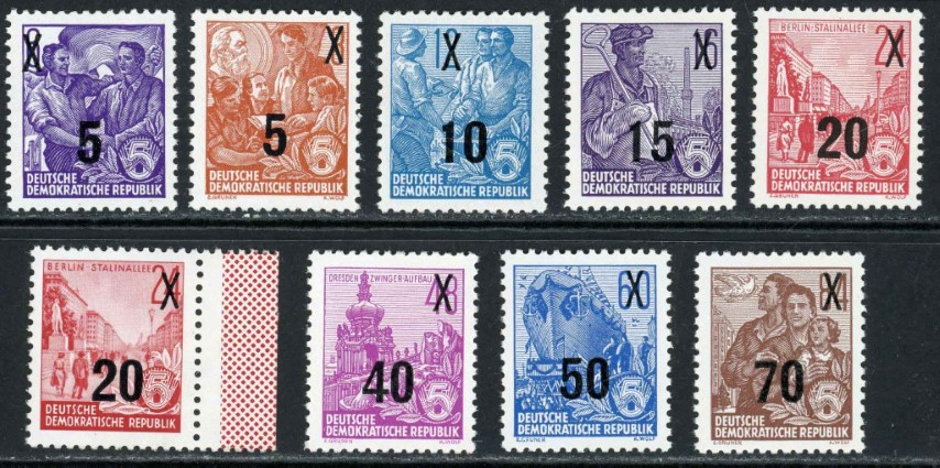 Germany / East 1954-55 SG.E189-E197 U/M