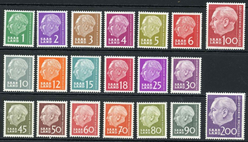 Germany / Saar 1957 SG.377-396 U/M