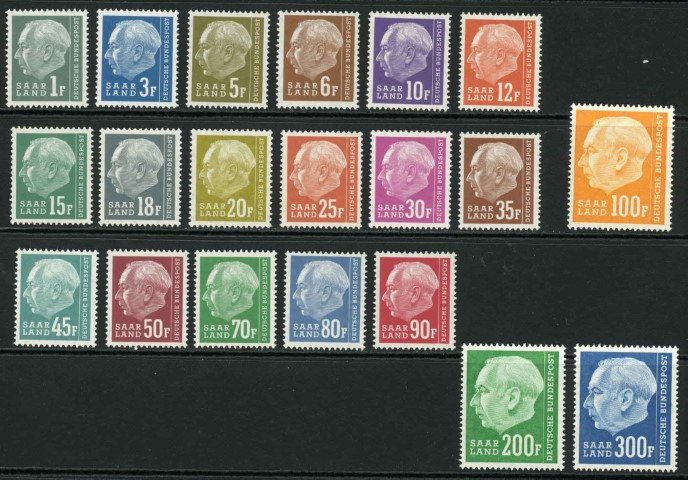 Germany / Saar 1957 SG.406-425 U/M