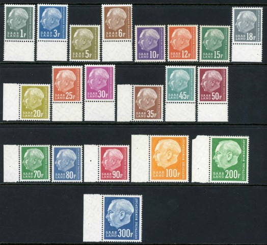 Germany / Saar 1957 SG.406-425 U/M (1)