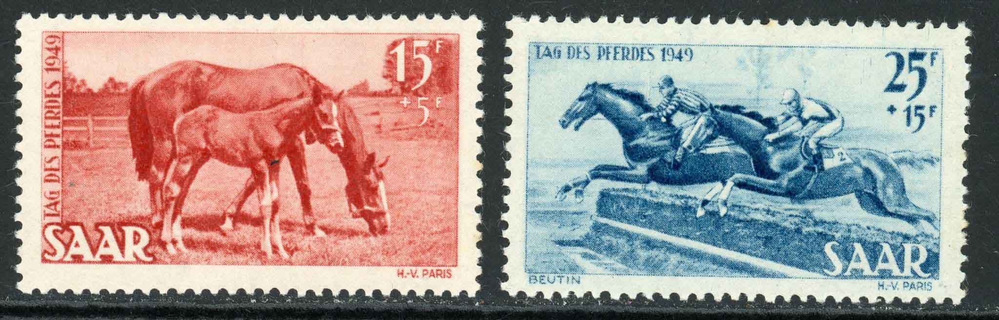 Germany / Saar / French Occupation 1949 SG.262-263 U/M