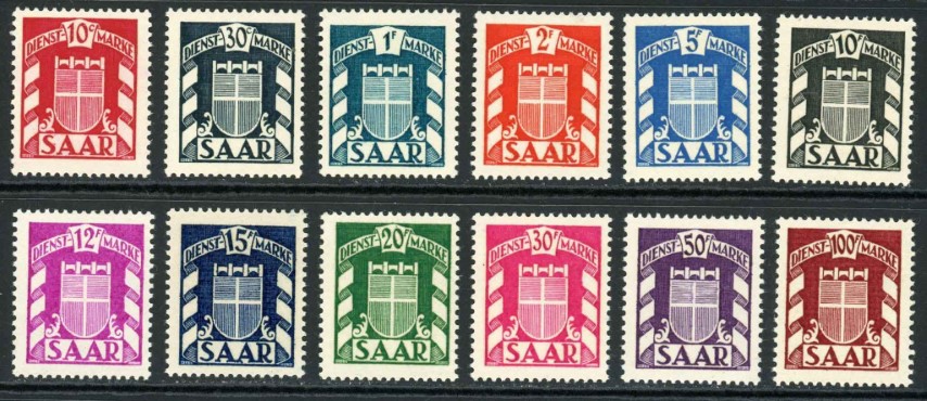 Germany / Saar / French Occupation 1949 SG.O264-O275 U/M