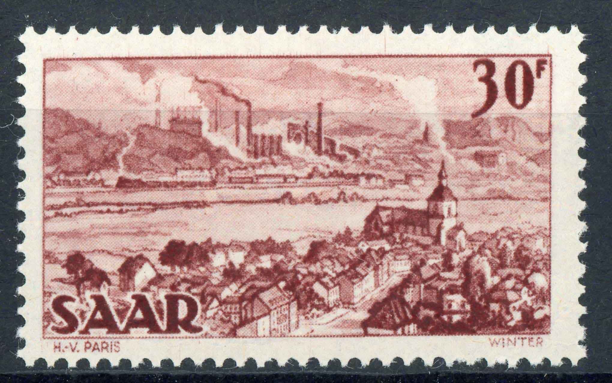 Germany / Saar / French Occupation 1951 SG.277 U/M