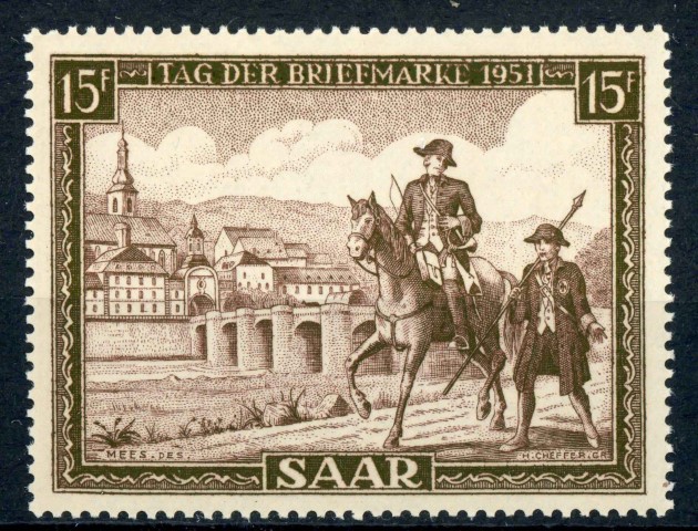 Germany / Saar / French Occupation 1951 SG.302 U/M