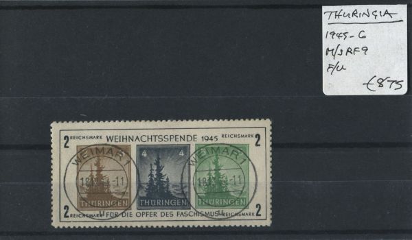 Germany Thuringia 1945-6 MS.RF9 F/U