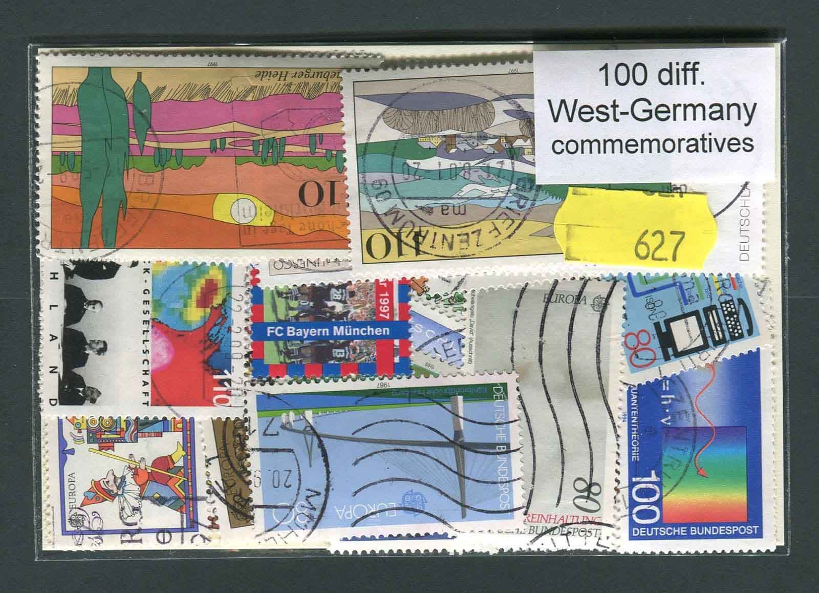 Germany West 100 Stamps (627)